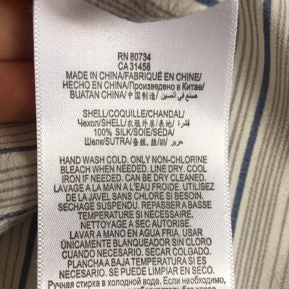 BCBG Silk Oversized Blouse Top - Picture 7 of 7